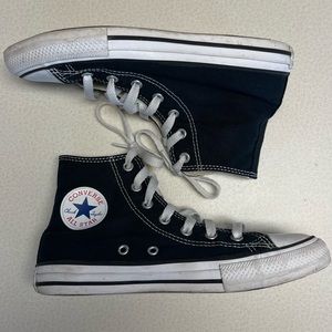 Converse Chuck Taylor All Star Black Hi Top Sneakers-Kids Size 3